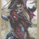 Marvel Heroes and Villains (Rittenhouse 2010) Parallel Card #78- Spider-Man vs. Morbius EX-MT