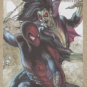 Marvel Heroes and Villains (Rittenhouse 2010) Parallel Card #78- Spider-Man vs. Morbius EX-MT