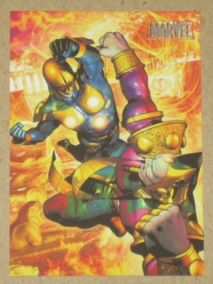 Marvel Heroes and Villains (Rittenhouse 2010) Parallel Card #23- Nova vs. Sphinx EX