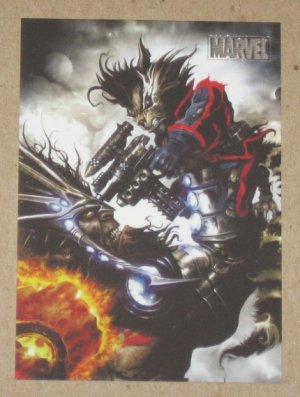 Marvel Heroes and Villains (Rittenhouse 2010) Parallel Card #49- Rocket Raccoon vs. Blastaar EX