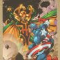 Marvel Heroes and Villains (Rittenhouse 2010) Parallel Card #70- Captain America vs. Loki EX
