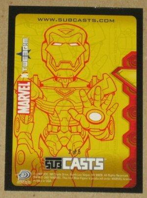 Marvel Masterpieces Set 1 (Upper Deck 2007) Subcasts Card #2- Iron Man VG
