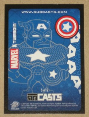 Marvel Masterpieces Set 1 (Upper Deck 2007) Subcasts Card #5- Captain America VG