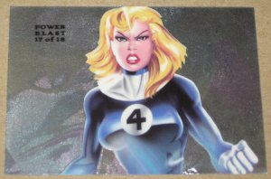 1994 Flair Marvel Universe (Fleer) Power Blast Card #17- Invisible Woman EX