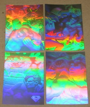 Superman Holo Series (Fleer/SkyBox 1996) HoloAction Card Set EX