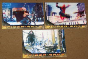 Spider-Man Movie 2 (Upper Deck 2004) Lenticular Card Set EX-MT