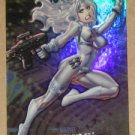 Marvel Masterpieces Set 1 (Upper Deck 2007) Fleer Parallel Foil Card #76- Silver Sable EX