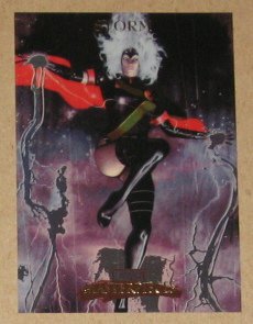 Marvel Masterpieces Set 1 (Upper Deck 2007) Fleer Parallel Foil Card #81- Storm EX