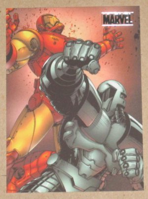 Marvel Heroes and Villains (Rittenhouse 2010) Parallel Card #43- Iron Man vs. Titanium Man EX