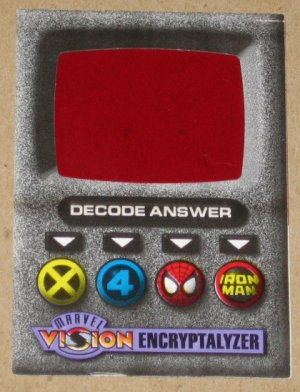 Marvel Vision (Fleer/SkyBox 1996) Encryptalyzer Card EX