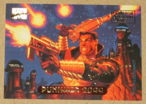 Marvel Masterpieces 1994 (Fleer) Gold-Foil Signature Parallel Card #95- Punisher 2099 EX-MT