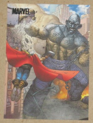 Marvel Heroes and Villains (Rittenhouse 2010) Parallel Card #73- Thor vs. Absorbing Man NM
