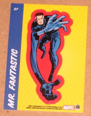 70 Years of Marvel Comics (Rittenhouse 2010) Sticker Card S7- Mr. Fantastic EX
