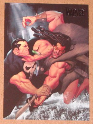 Marvel Heroes and Villains (Rittenhouse 2010) Parallel Card #15- Punisher vs. Kraven The Hunter EX