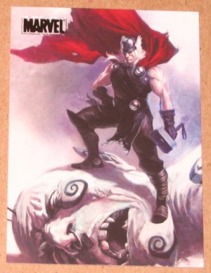 Marvel Heroes and Villains (Rittenhouse 2010) Parallel Card #71- Thor vs. Frost Giant NM