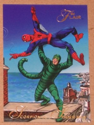 1994 Flair Marvel Universe (Fleer) Card #15- Scorpion vs. Spider-Man VG
