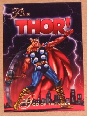 1994 Flair Marvel Universe (Fleer) Card #4- God of Thunder (Thor) EX
