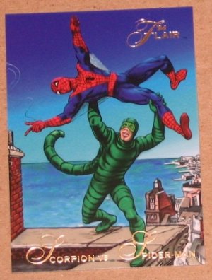 1994 Flair Marvel Universe (Fleer) Card #15- Scorpion vs. Spider-Man EX