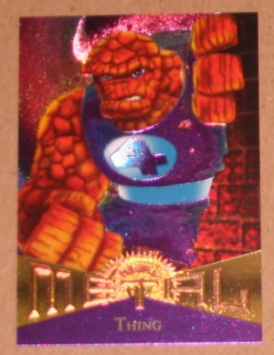 Marvel Metal (Fleer 1995) Card #42- Thing EX-MT