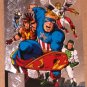 Amalgam (Fleer/SkyBox 1996) Power Blast Card #2- Judgment League Avengers #4 VG
