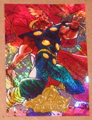 Marvel Masterpieces Set 2 (Upper Deck 2008) Avengers Chase Card A 7 - Thor EX-MT