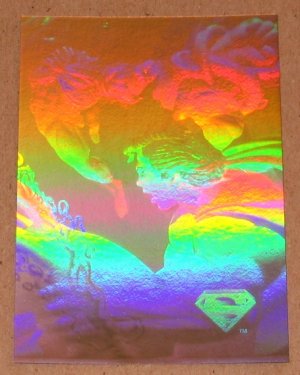 Superman Holo Series (Fleer/SkyBox 1996) Gold Card #37- Channeled Hate VG