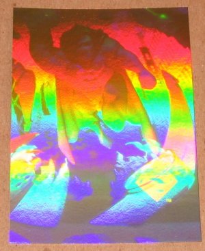 Superman Holo Series (Fleer/SkyBox 1996) Gold Card #11- Swift Justice VG