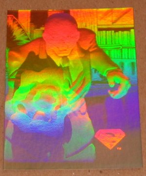 Superman Holo Series (Fleer/SkyBox 1996) Gold Card #24- Lex Luthor VG