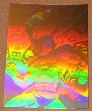 Superman Holo Series (Fleer/SkyBox 1996) Gold Card #9- Looking Hot! EX