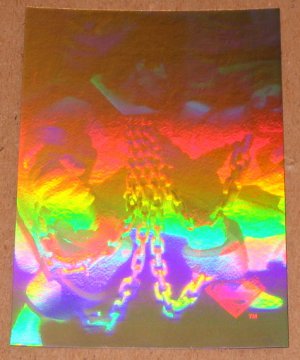 Superman Holo Series (Fleer/SkyBox 1996) Gold Card #35- A Hero in Chains! EX