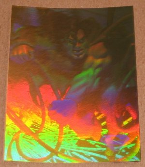 Superman Holo Series (Fleer/SkyBox 1996) Gold Card #43- Unjust Cause EX-MT