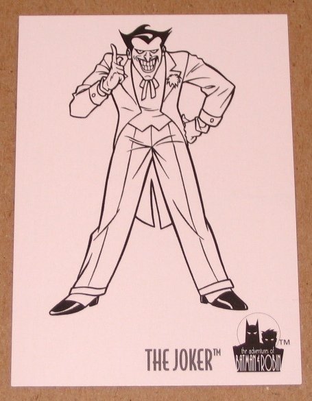 Batman and Robin, The Adventures of (SkyBox 1995) Coloring Card C3- Joker G