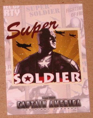 Captain America The First Avenger Movie (Upper Deck 2011) Poster Series Card P-4 VG