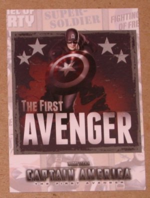 Captain America The First Avenger Movie (Upper Deck 2011) Poster Series Card P-2 EX