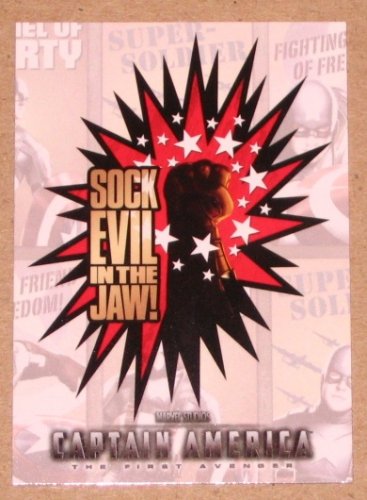 Captain America The First Avenger Movie (Upper Deck 2011) Poster Series Card P-6 VG
