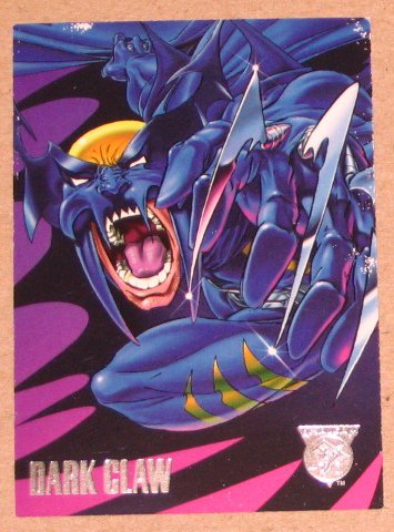 Amalgam (Fleer/SkyBox 1996) Preview Card #3- Dark Claw G