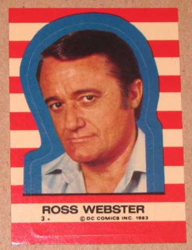 Superman 3 (Topps 1983) Sticker Card #3- Ross Webster VG