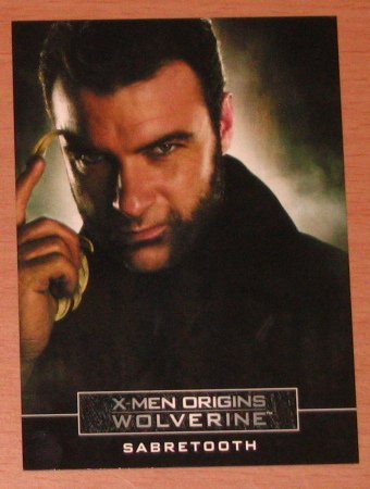 X-Men Origins: Wolverine Movie Casting Call Card C3- Liev Schreiber as Sabretooth VG