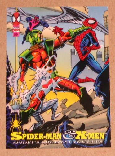 Spider-Man, the Amazing (Fleer 1994) Card #88- Spider-Man & X-Men EX-MT