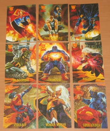 Amalgam (Fleer/SkyBox 1996) Canvas Card Set EX-MT