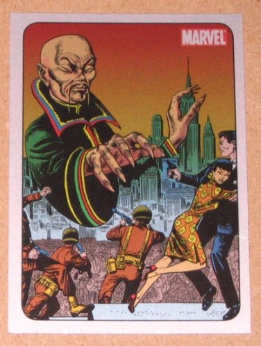 Marvel 70th Anniversary (Rittenhouse 2010) Metalic Ink Parallel Card #19- Yellow Claw 1956 EX