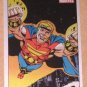 70 Years of Marvel Comics (Rittenhouse 2010) Metalic Ink Parallel Card #52- Quasar 1989 EX