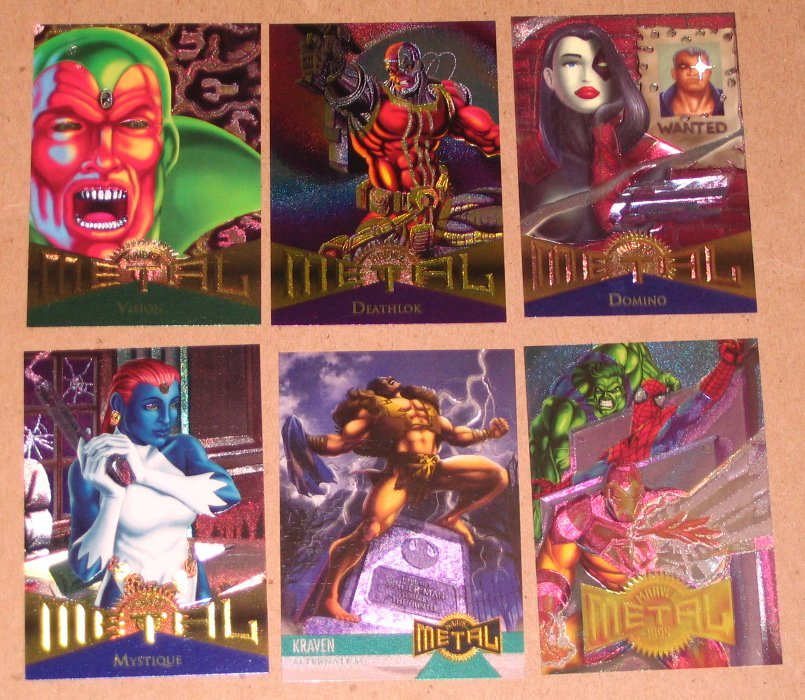 Marvel Metal Fleer 1995 Single Cards