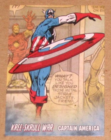 Avengers Kree-Skrull War (Upper Deck 2011) Retro Card R-4 Captain America EX