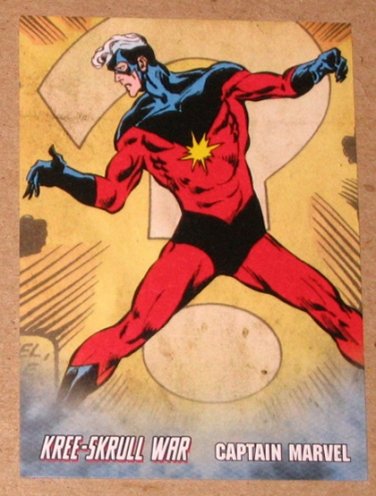 Avengers Kree-Skrull War (Upper Deck 2011) Retro Card R-5 Captain Marvel EX