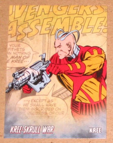 Avengers Kree-Skrull War (Upper Deck 2011) Retro Card R-11 Kree EX