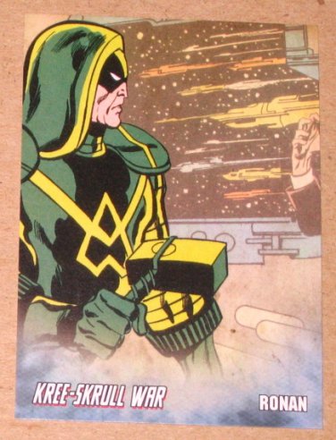Avengers Kree-Skrull War (Upper Deck 2011) Retro Card R-17 Ronan EX