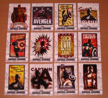 Captain America The First Avenger Movie (Upper Deck 2011) Poster Series Card Set NM