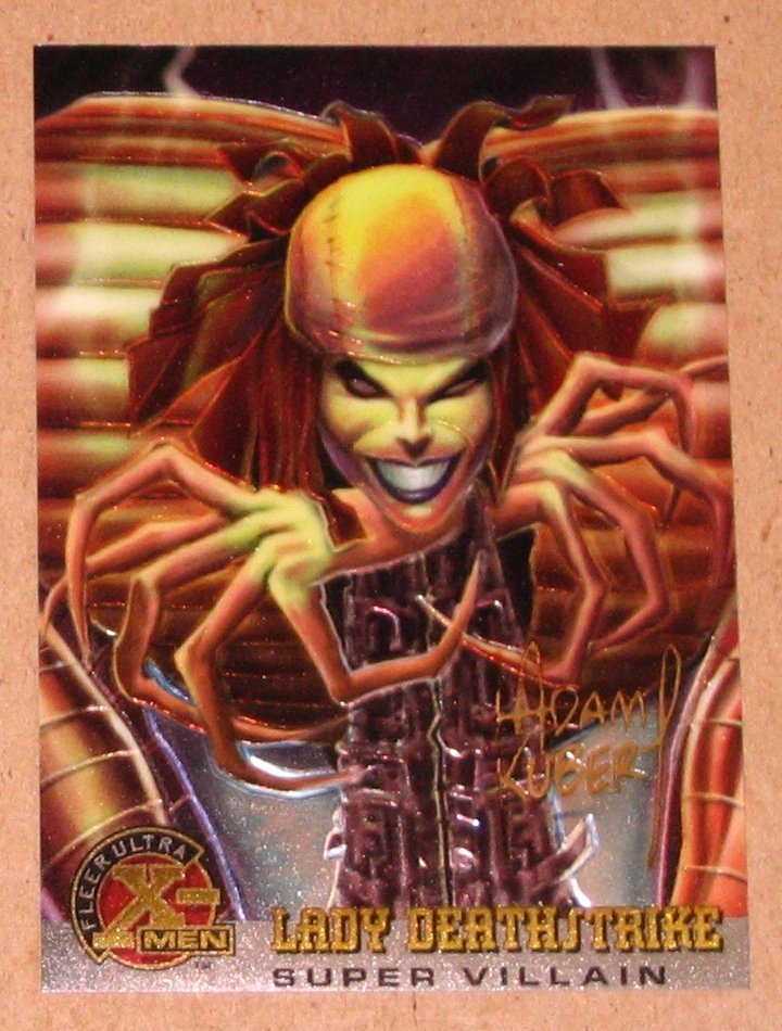 XMen All Chromium, Fleer Ultra 1995 Goldfoil Signature Card 67