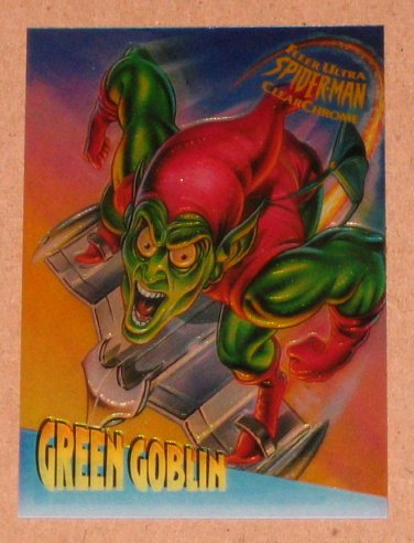 Spider-Man, Fleer Ultra (1995) ClearChrome Card #2- Green Goblin EX